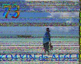 Received SSTV image